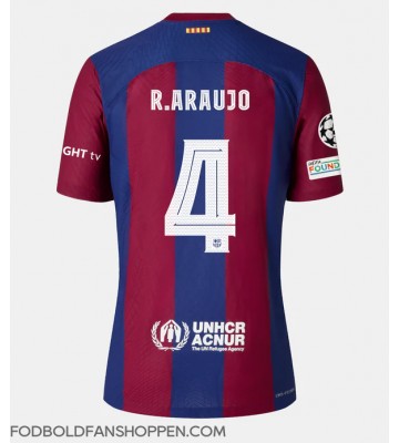 Barcelona Ronald Araujo #4 Hjemmebanetrøje Dame 2023-24 Kortærmet